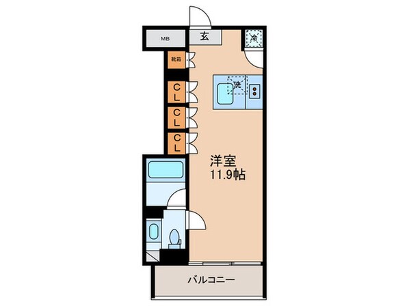 カスタリア目黒長者丸の物件間取画像